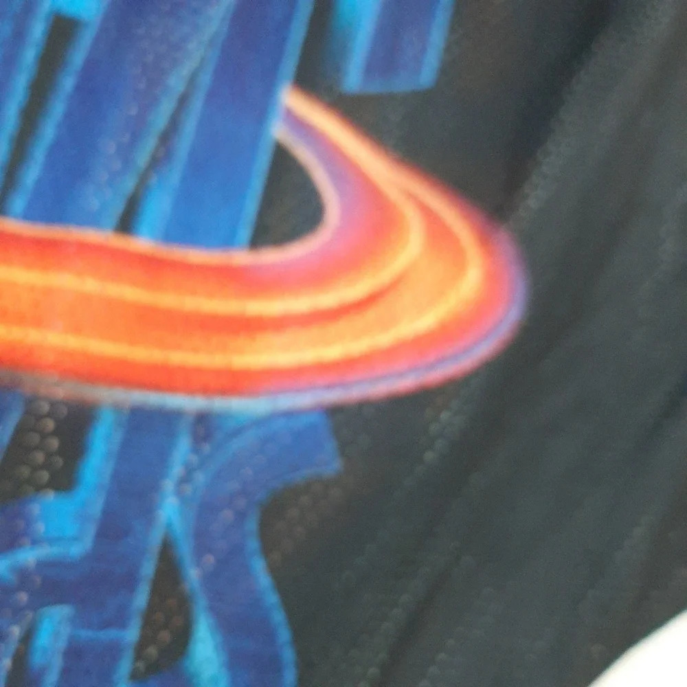 Space Jam A New Legacy Tune Squad Reversible Mesh‎ Jersey Mens Large Black Teal